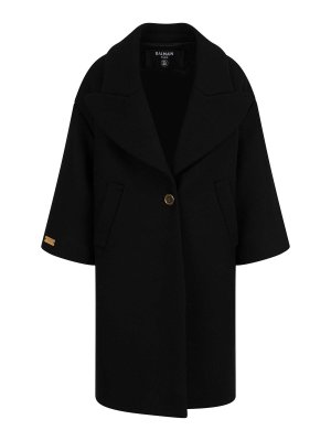 Balmain: ニーレングスコート - 膝丈コート - 黒