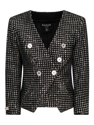 Balmain: Blazer - Blazer - Negro