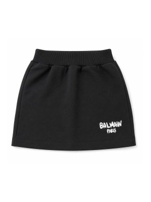 Balmain: gonne al ginocchio  e longuette - Gonna Con Logo