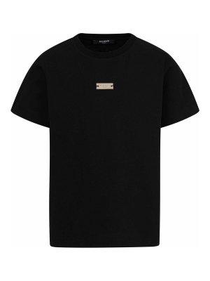 Balmain: t-shirts - T-Shirt With Logo