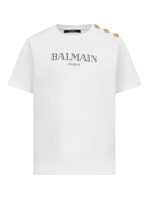 Balmain: T-shirts - T-Shirt - Blanc
