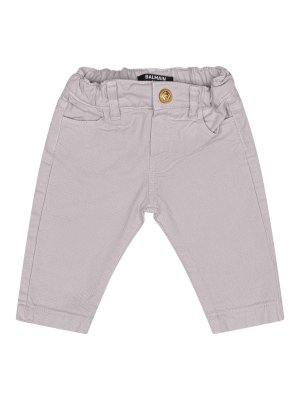 Balmain: Pantalons casual - Pantalons Décontractés - Gris