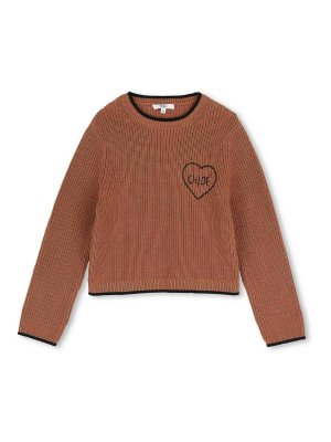 CHLOE': クルーネック - クルーネック - ブラウン