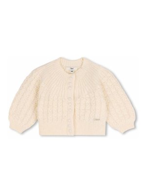 CHLOE': Cardigans - Cardigan - Crème