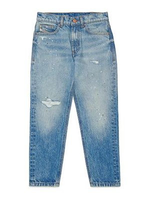 DIESEL: straight leg jeans - Distressed Jeans