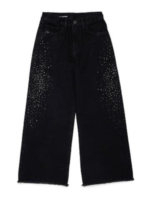 DIESEL: Jeans à jambe droite - Jean Droit - Noir