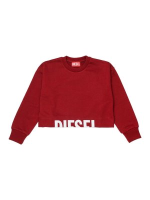 DIESEL: Sudaderas y suéteres - Sudadera - Rojo