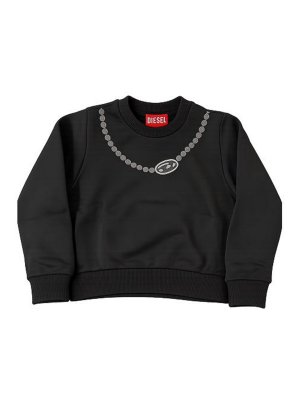 DIESEL: Sudaderas y suéteres - Sudadera - Negro