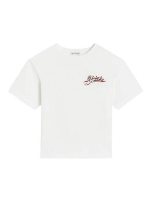 Dolce & Gabbana Jr: Camisetas - Camiseta - Blanco