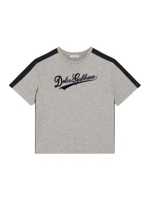 Dolce & Gabbana Jr: Camisetas - Camiseta - Gris