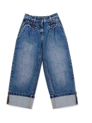 Dolce & Gabbana Jr: Jeans à jambe droite - Jean Droit - Bleu