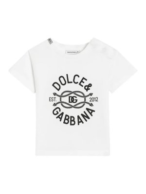 Dolce & Gabbana Jr: T-shirts - T-Shirt - Blanc