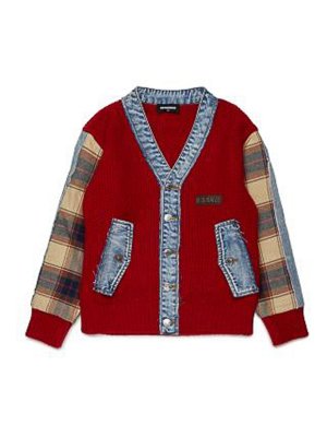 DSQUARED2: Cardigans - Cardigan - Rouge Brun
