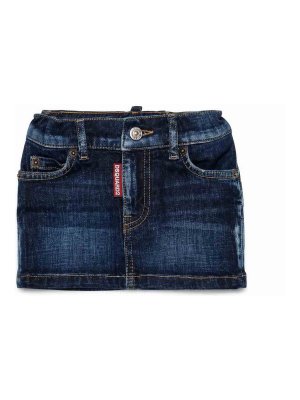 DSQUARED2: gonne al ginocchio  e longuette - Gonna Con Ricamo