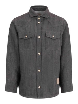 ELEVENTY: shirts - Shirt With Flap Pockets