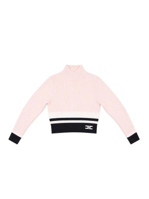 ELISABETTA FRANCHI: クルーネック - クルーネック - ヌードカラー