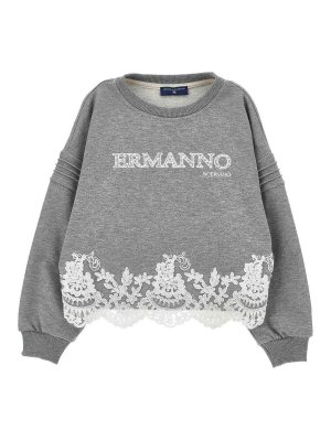 ERMANNO SCERVINO: Sweatshirts & Sweaters - Sweatshirt With Lace