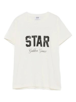 GOLDEN GOOSE: T-shirts - T-Shirt - Blanc
