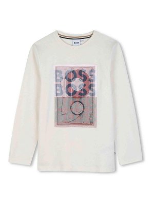 Hugo Boss: t-shirts - Crew Neck T-Shirt With Print