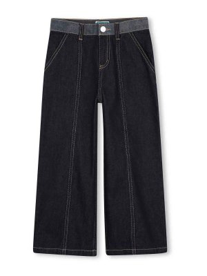 KENZO: straight leg jeans - Jeans With Logo