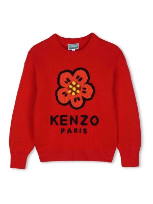 KENZO: クルーネック - クルーネック - 赤