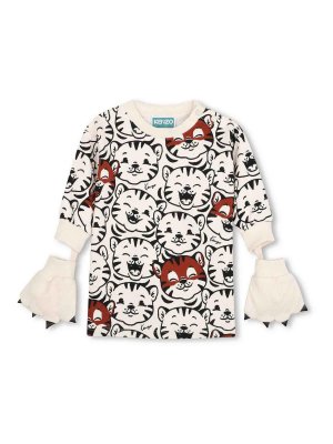 KENZO: knee length dresses - Dress With Print