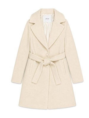LULU BY MISS GRANT: Manteaux au genou - Manteau Au Genou - Blanc