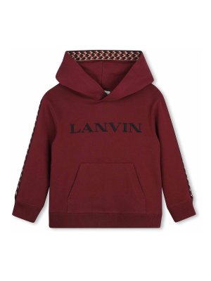 LANVIN: Sudaderas y suéteres - Sudadera - Rojo Oscuro