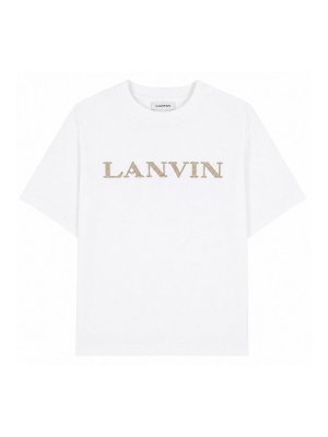 LANVIN: t-shirts - T-Shirt With Embroidery