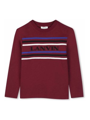 LANVIN: Tシャツ - Tシャツ - ダークレッド