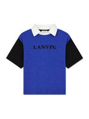LANVIN: polo shirts - Polo shirt with embroidery