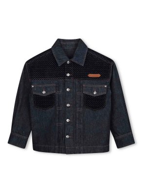 LANVIN: Jeansjacken - Jeansjacke - Blau