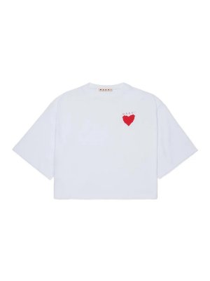 Marni: T-shirts - T-Shirt - Blanc