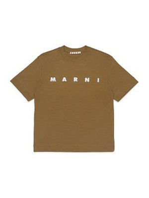 Marni: T-shirts - T-Shirt - Braun