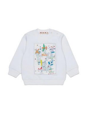 Marni: Sweatshirts und Pullover - Sweatshirt - Weiß