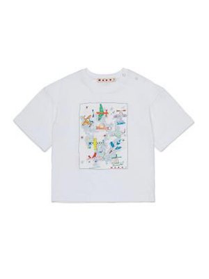Marni: T-shirts - T-Shirt - Weiß