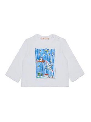 Marni: t-shirt - T-Shirt Con Stampa
