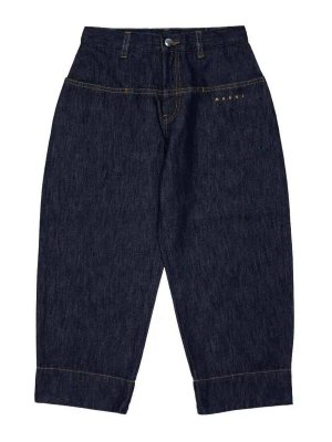 Marni: jeans dritti, a sigaretta - Jeans Con Logo