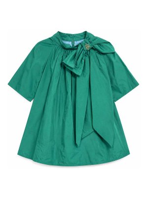 MIMISOL: knee length dresses - Dress With Bow