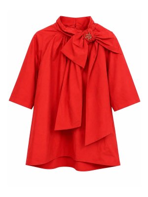 MIMISOL: knee length dresses - Dress With Bow