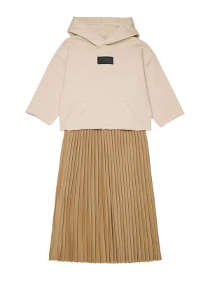 MM6 MAISON MARGIELA: ニーレングススカート＆ミディ丈 - 膝丈/ミディスカート - ベージュ