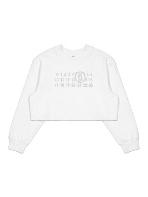 MM6 MAISON MARGIELA: Sweatshirts & Pulls - Sweat-Shirts - Blanc