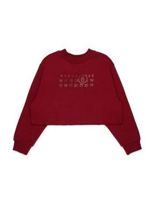 MM6 MAISON MARGIELA: Sweatshirts & Pulls - Sweat-Shirts - Rouge Brun