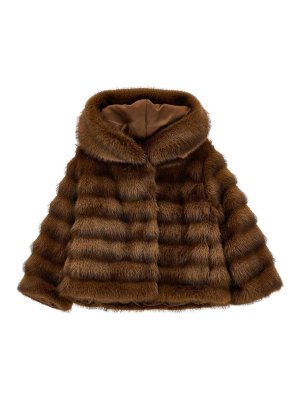 MONNALISA: Pelz und Shearling - Pelz - Braun