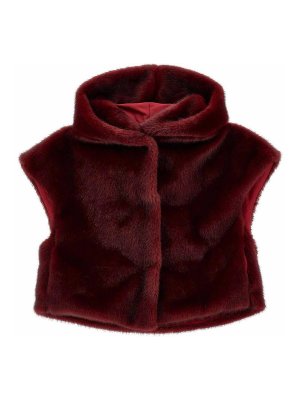 MONNALISA: Fur & Shearling Coats - Faux Fur Vest