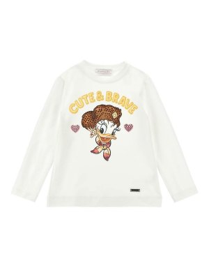 MONNALISA: Camisetas - Camiseta - Crema