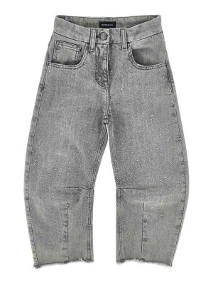 MONNALISA: Jeans à jambe droite - Jean Droit - Gris
