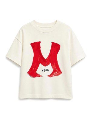 M.S.G.M. KIDS: T-shirts - T-Shirt - Crème