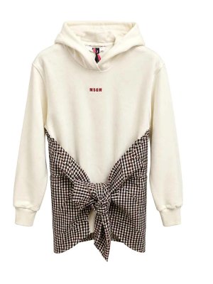 M.S.G.M. KIDS: Robe longueur genou - Robe Au Genou - Crème