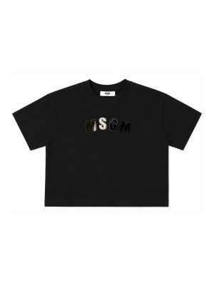 M.S.G.M. KIDS: t-shirt - T-Shirt Con Ricamo